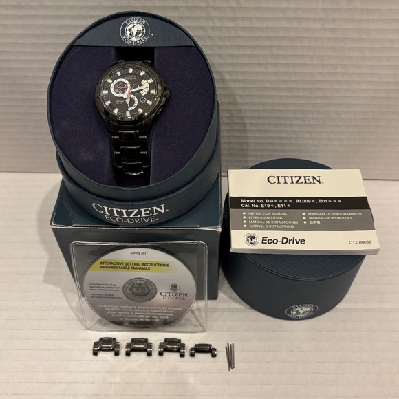 Citizen Eco-Drive Calibre 8700 Perpetual Calendar Watch - Picture 1 of 8